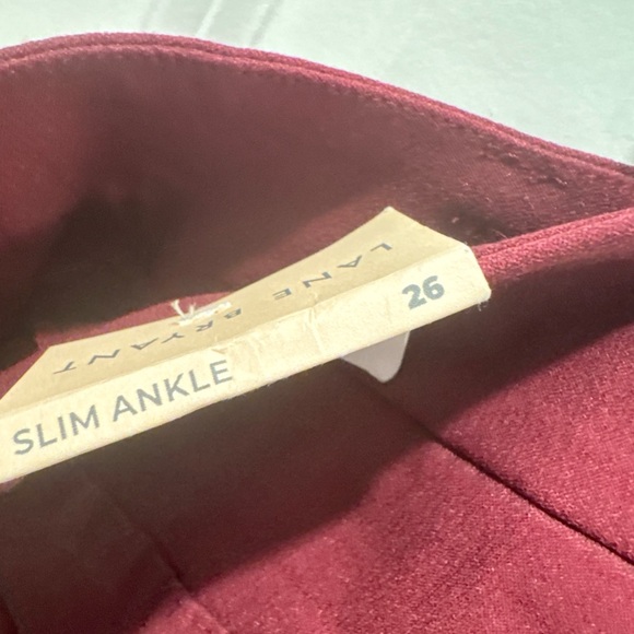 Lane Bryant 4-Season Ankle Pant Cranberry, Zip Pockets, Plus Size 26 NWT - Picture 7 of 7